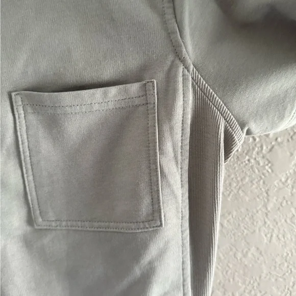 Pale Sky Gray Button-Up Knit Top - Picture 7 of 9